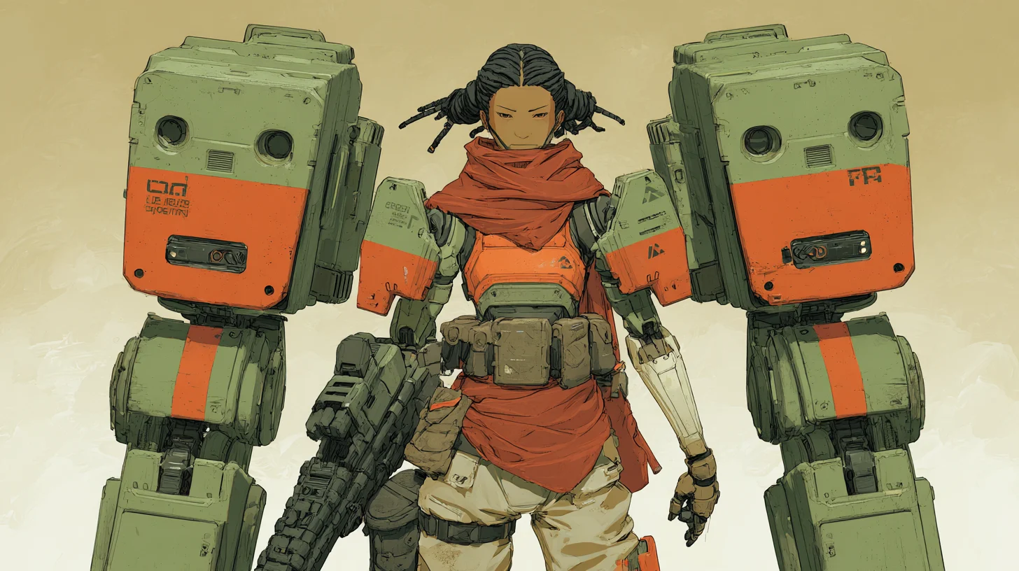 Rain stands between the three Unos as they prepare to form protective armor around her.